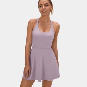 Halara Cut Out Twisted Side Pocket 2-in-1 Barre Ballet Dance Dress